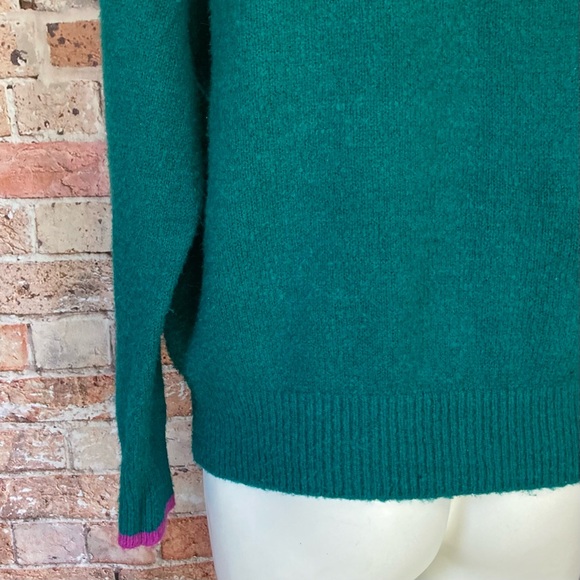 Code x Mode TRES CHIC Pullover Knit Sweater Teal & Purple Sz Medium - Picture 6 of 10